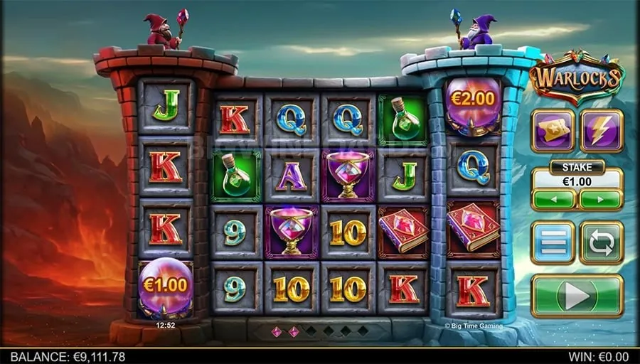 Vibrant slot machine with winning symbols at taya777 org
